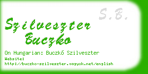 szilveszter buczko business card