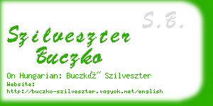 szilveszter buczko business card